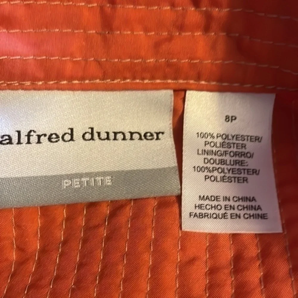 NWOT‎ Alfred Dunner Jacket Tangerine Flowers Design Size 8P